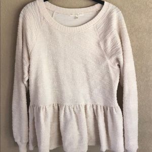 UO white babydoll sweater